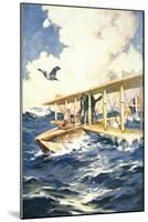 "With Our Seaplane in the North Sea, a Carrier to the Rescue", from 'The Sphere', 1918-William Edward Wigfull-Mounted Giclee Print