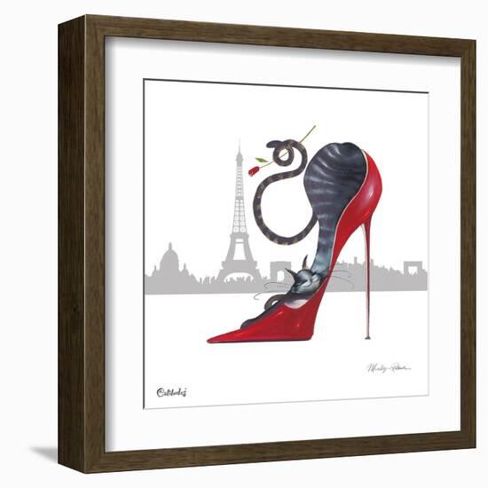 With Paris Sky Line-Marilyn Robertson-Framed Giclee Print