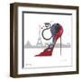 With Paris Sky Line-Marilyn Robertson-Framed Giclee Print