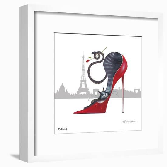 With Paris Sky Line-Marilyn Robertson-Framed Giclee Print