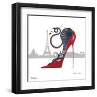 With Paris Sky Line-Marilyn Robertson-Framed Giclee Print