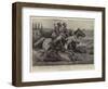 With Rimington's Tigers in the Orange River Colony, Supplementing the Commissariat-Godfrey Douglas Giles-Framed Giclee Print