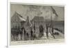 With Sir Charles Warren in Bechuanaland, Hoisting the Union Jack at Vryburg-null-Framed Giclee Print