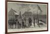 With Sir Charles Warren in Bechuanaland, Hoisting the Union Jack at Vryburg-null-Framed Giclee Print