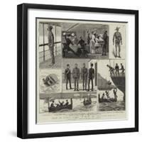 With Sir Charles Warren on Board the Grantully Castle-null-Framed Giclee Print