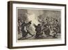 With Sir Samuel Browne, Christmastide in the Camp of the Tenth Hussars at Jellalabad-null-Framed Giclee Print