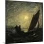 With Sloping Mast and Sinking Prow, 1880-1885-Albert Pinkham Ryder-Mounted Giclee Print