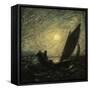 With Sloping Mast and Sinking Prow, 1880-1885-Albert Pinkham Ryder-Framed Stretched Canvas