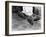 With Soiled Army Boots, a Chaplain and Soldier Kneel at Catholic Mass Is Held for Two Dead Soldiers-null-Framed Photo