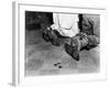 With Soiled Army Boots, a Chaplain and Soldier Kneel at Catholic Mass Is Held for Two Dead Soldiers-null-Framed Photo