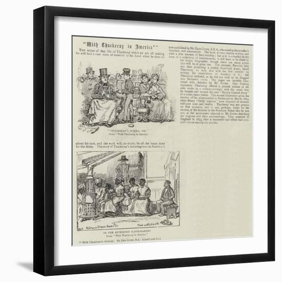 With Thackeray in America-null-Framed Giclee Print