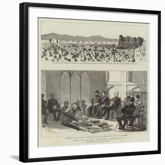 With the Afghan Boundary Commission-null-Framed Giclee Print