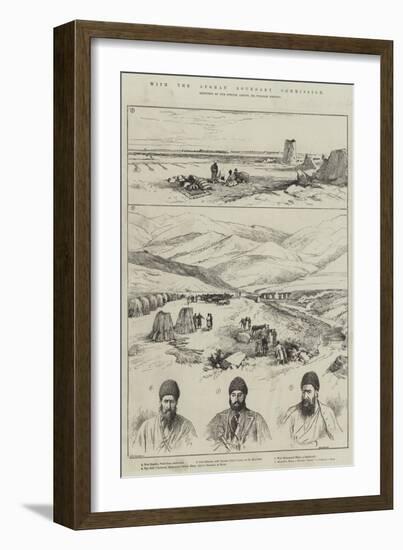 With the Afghan Boundary Commission-William 'Crimea' Simpson-Framed Giclee Print