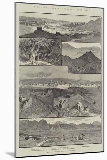 With the Afghan Boundary Commission-William Henry James Boot-Mounted Giclee Print