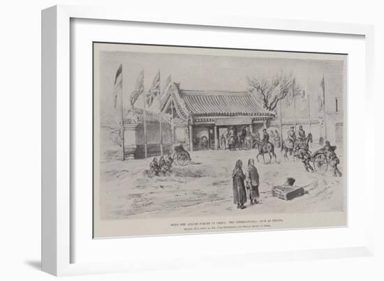 With the Allied Forces in China, the International Club at Peking-Johann Nepomuk Schonberg-Framed Giclee Print
