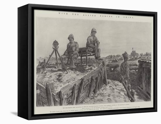 With the Allied Forces in China-Johann Nepomuk Schonberg-Framed Stretched Canvas