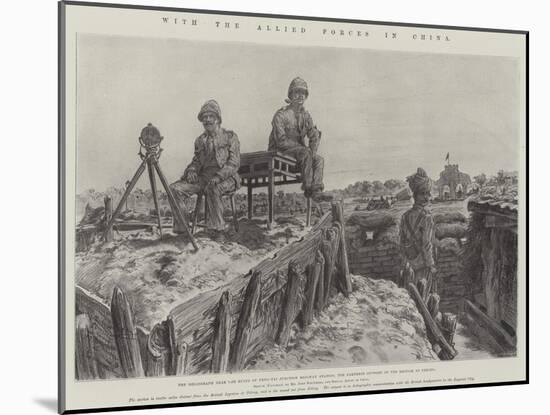 With the Allied Forces in China-Johann Nepomuk Schonberg-Mounted Giclee Print