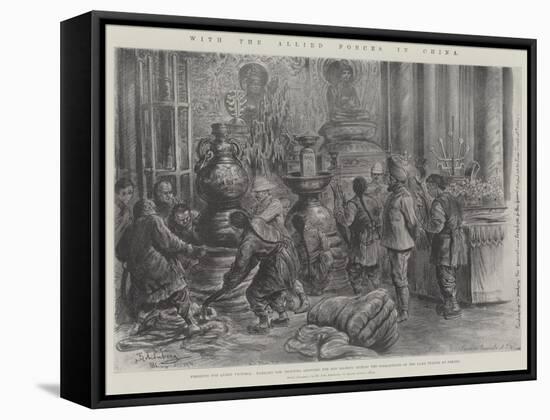 With the Allied Forces in China-Johann Nepomuk Schonberg-Framed Stretched Canvas