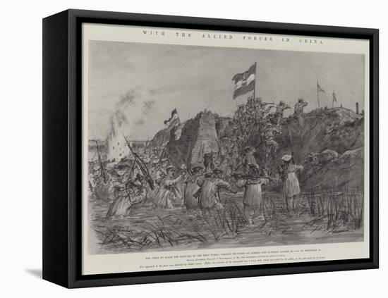 With the Allied Forces in China-Johann Nepomuk Schonberg-Framed Stretched Canvas