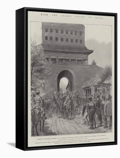 With the Allied Forces in China-Johann Nepomuk Schonberg-Framed Stretched Canvas