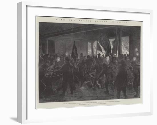 With the Allied Forces in China-Johann Nepomuk Schonberg-Framed Giclee Print