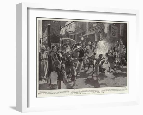 With the Allies in China, the Chinese New Year-Frederic De Haenen-Framed Giclee Print