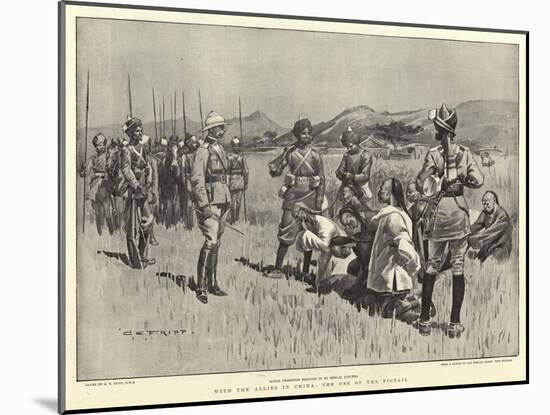 With the Allies in China, the Use of the Pigtail-Charles Edwin Fripp-Mounted Giclee Print