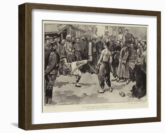 With the Allies in China-Frederic De Haenen-Framed Giclee Print