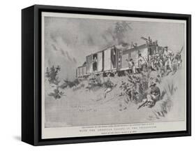 With the American Troops in the Philippines-Charles Edwin Fripp-Framed Stretched Canvas