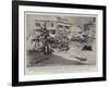 With the Americans in the Philippines, in the Plaza at San Fernando after its Occupation-Charles Edwin Fripp-Framed Giclee Print