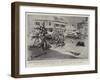 With the Americans in the Philippines, in the Plaza at San Fernando after its Occupation-Charles Edwin Fripp-Framed Giclee Print