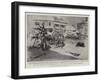 With the Americans in the Philippines, in the Plaza at San Fernando after its Occupation-Charles Edwin Fripp-Framed Giclee Print