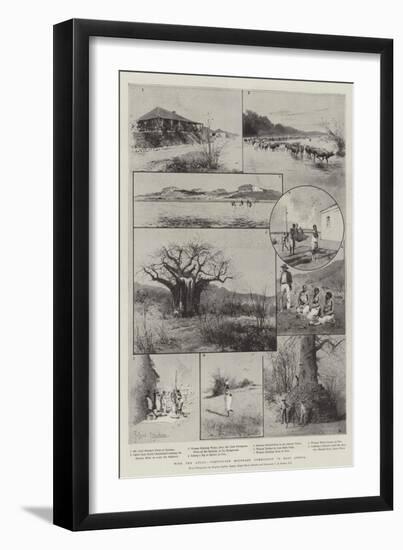 With the Anglo-Portuguese Boundary Commission in East Africa-Joseph Holland Tringham-Framed Giclee Print