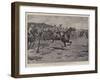 With the Australian Troops in South Africa, Riding for a Fall-Godfrey Douglas Giles-Framed Premium Giclee Print