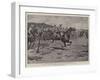 With the Australian Troops in South Africa, Riding for a Fall-Godfrey Douglas Giles-Framed Premium Giclee Print