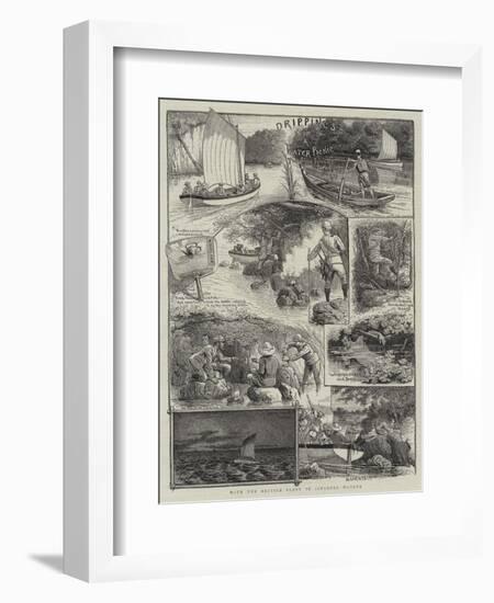 With the British Fleet in Japanese Waters-null-Framed Giclee Print