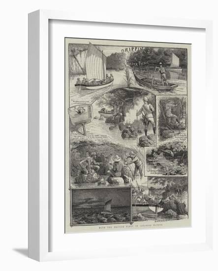 With the British Fleet in Japanese Waters-null-Framed Giclee Print