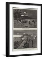 With the British Garrison at Suakim, Red Sea-Frederic Villiers-Framed Giclee Print