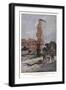 With the British on the Somme Front-Francois Flameng-Framed Giclee Print