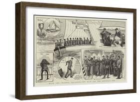 With the Channel Squadron, the Race for the Admiral's Cup-null-Framed Giclee Print