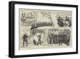 With the Channel Squadron, the Race for the Admiral's Cup-null-Framed Giclee Print
