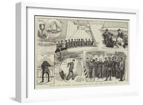 With the Channel Squadron, the Race for the Admiral's Cup-null-Framed Giclee Print