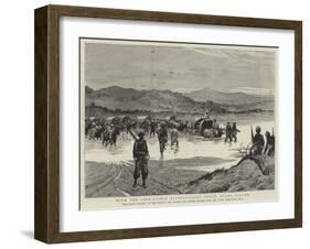With the Chin-Lushai Expeditionary Force, Burma Column-null-Framed Giclee Print