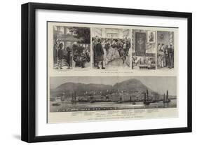 With the China Squadron in the East, at Hongkong-null-Framed Giclee Print