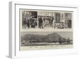 With the China Squadron in the East, at Hongkong-null-Framed Giclee Print