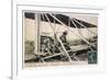 With the Comte de Lambert at the Controls of One of His Biplanes at a French Aviation Meeting-null-Framed Premium Giclee Print