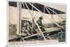 With the Comte de Lambert at the Controls of One of His Biplanes at a French Aviation Meeting-null-Mounted Premium Giclee Print