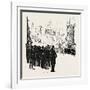 With the Cyclist Corps at the Easter Volunteer Manoeuvres, 1888-null-Framed Giclee Print