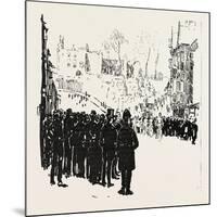 With the Cyclist Corps at the Easter Volunteer Manoeuvres, 1888-null-Mounted Giclee Print