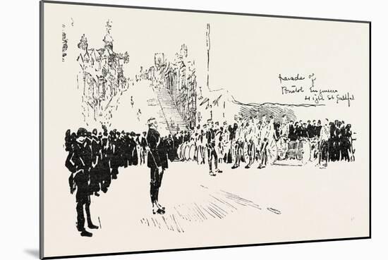 With the Cyclist Corps at the Easter Volunteer Manoeuvres, 1888-null-Mounted Giclee Print